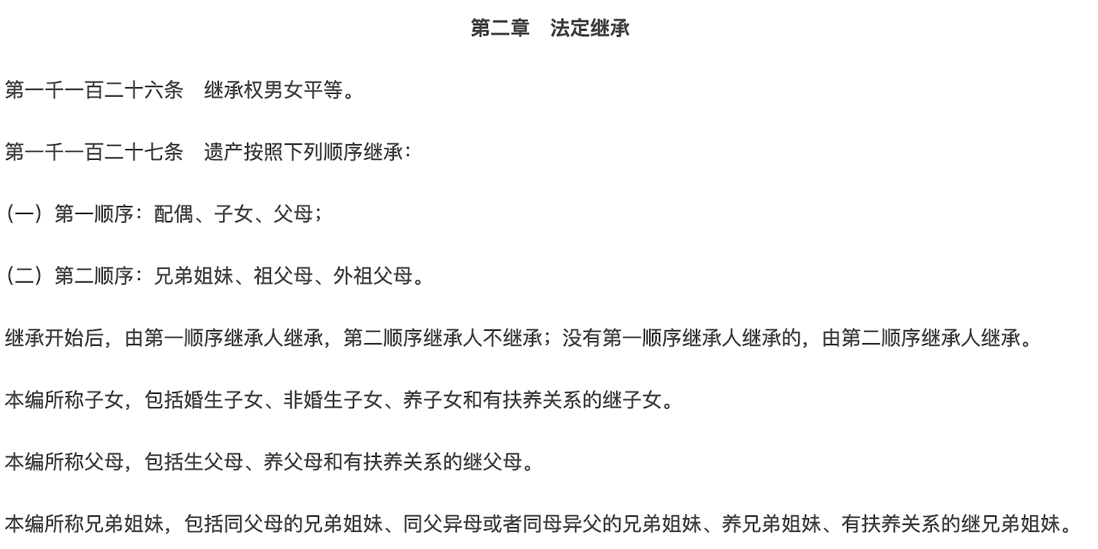 大陸法定繼承